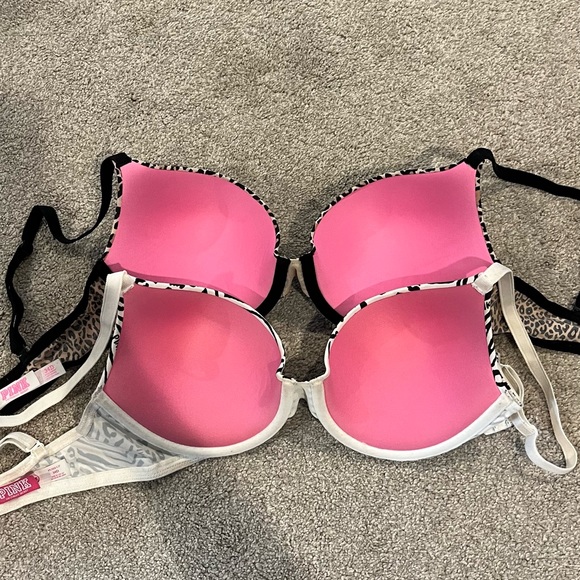PINK Victoria Secret Animal Print Push Up Bra - Picture 6 of 6